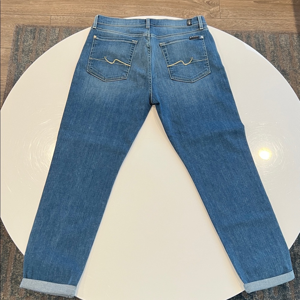 7 For All Mankind Classic Denim Boyfriend Jeans - Picture 4 of 8